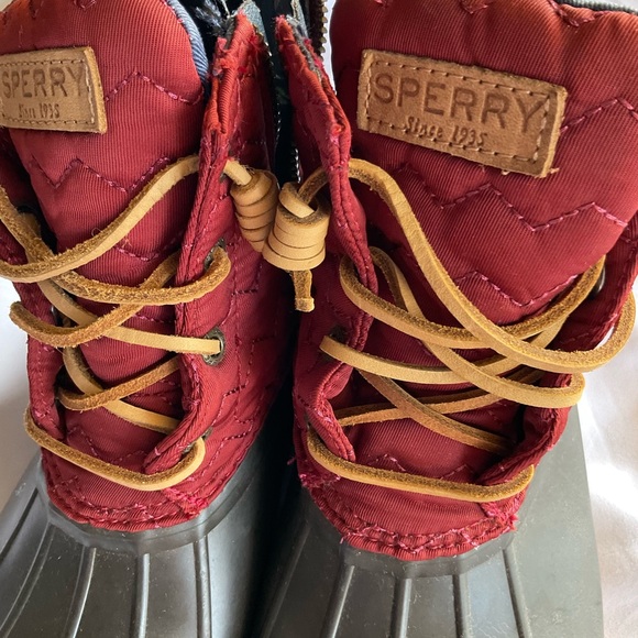 Sperry Women’s Red and Olive Duck Rain Boots size 8.5M - Picture 6 of 6